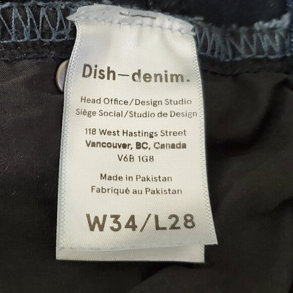 Dish Denim Jeans Womens 34 Blue Dark Wash High-Rise Stretch Pockets - Picture 8 of 12